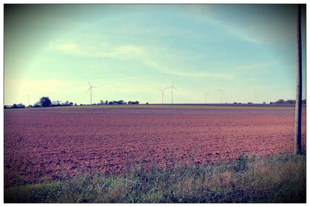 Perception depuis les hameaux de l’Aubinerie et les Touches (au nord). Distance au projet : 1400m