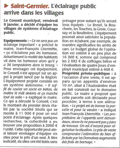 20150119-Courrier-L eclairage public arrive dans les villages
