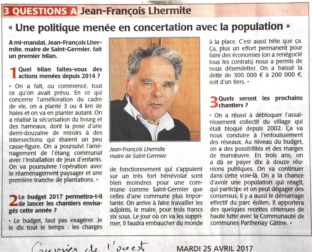 20170425-Courrier-Une politique menée en concertation avec la population