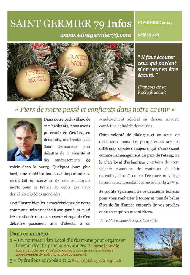 SG79 Infos - Novembre 2014 Édition #02