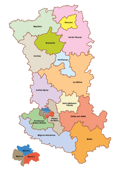 Carte des cantons pour les Élestions départementales 2015