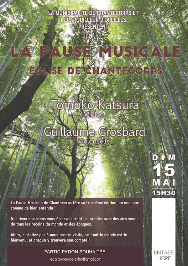La Pause Musicale Chantecorps 15 Mai