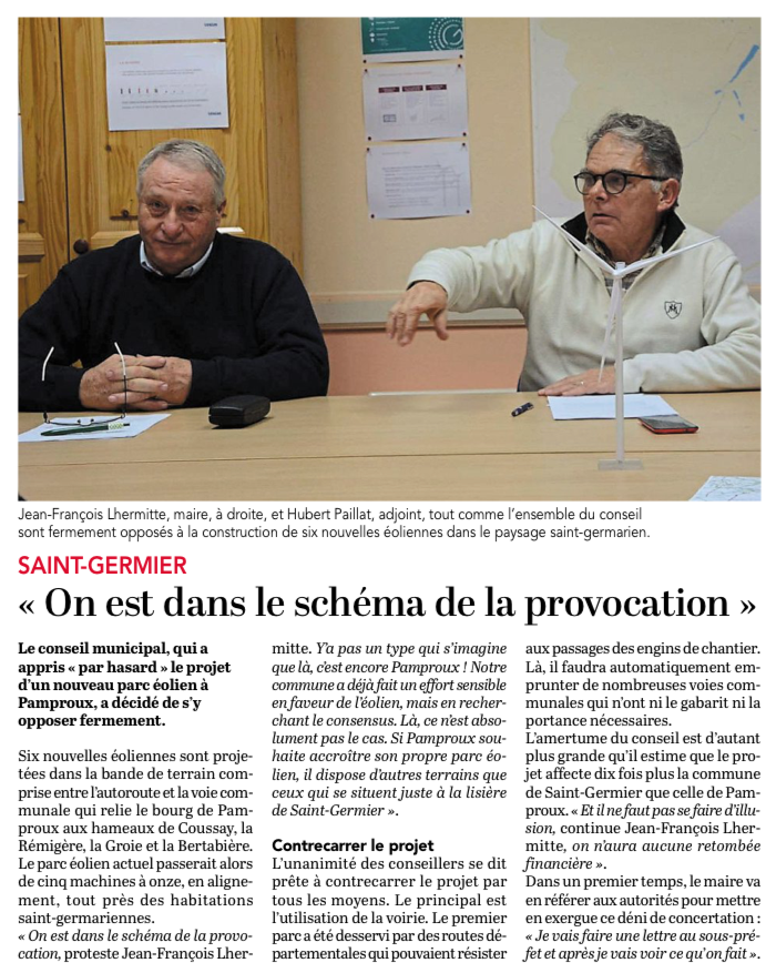 20180105-Courrier-On est dans le schéma de la provocation