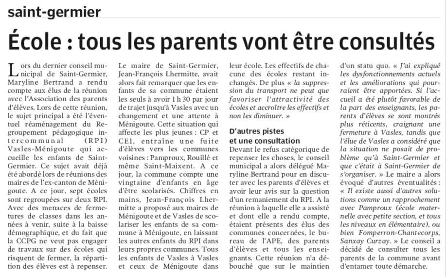 20190125-Ecole tous les parents vont être consultés