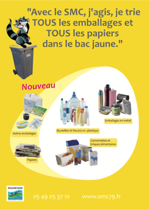 Nouveaux tris Bac Jaune SMC