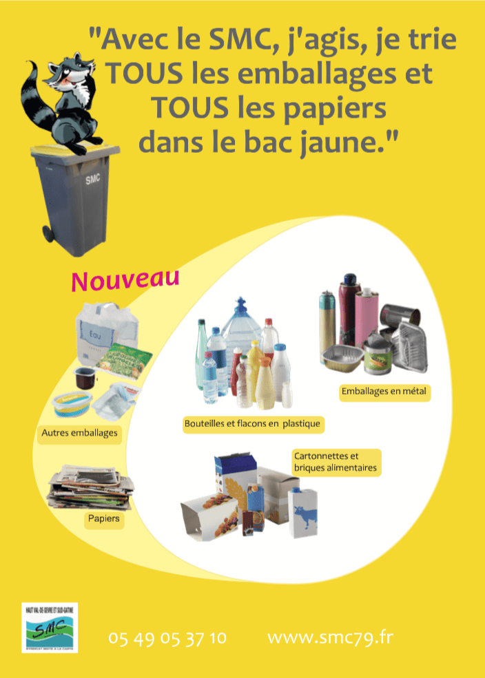 Nouveaux tris Bac Jaune SMC