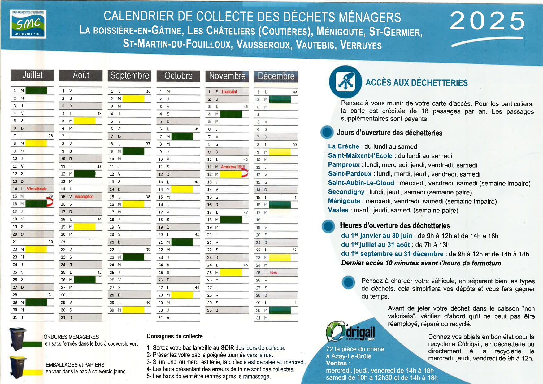 SMC79_Calendrier collecte 2025_1